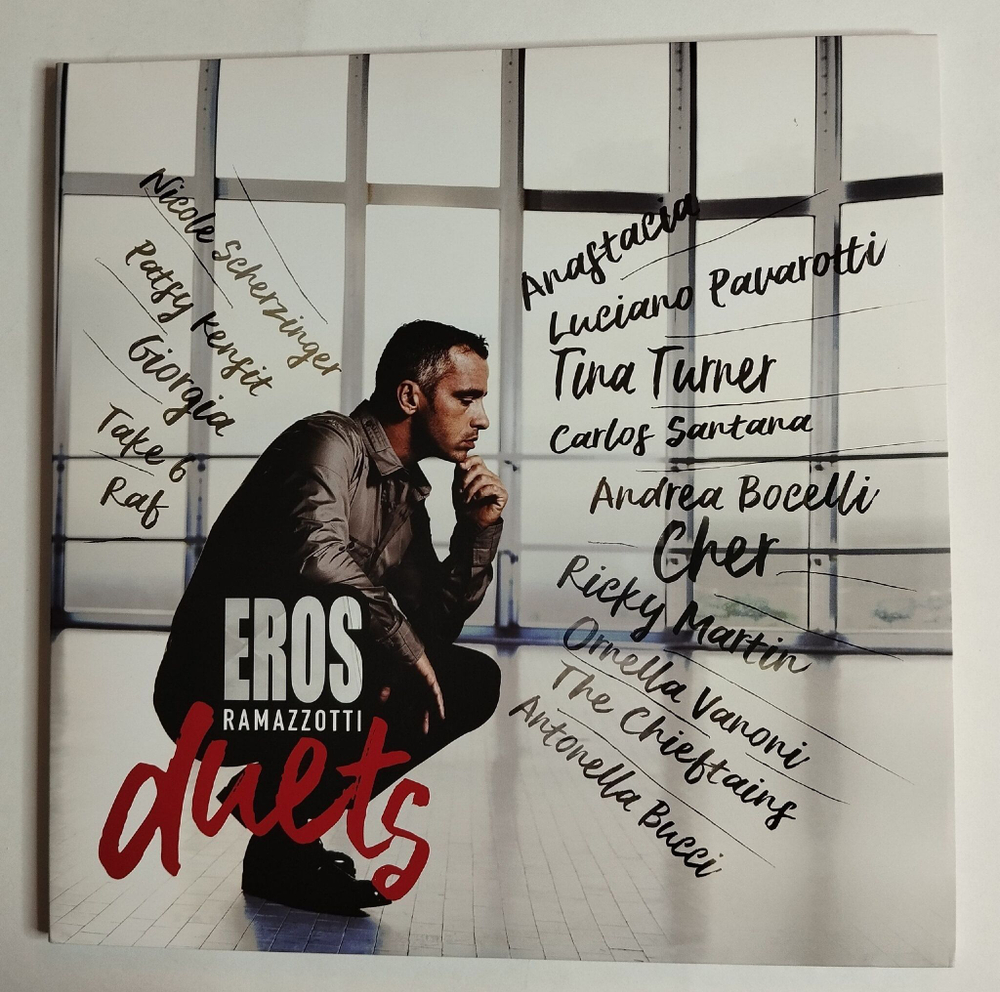 Винтажная виниловая пластинка LP Eros Ramazzotti Duets (Italy 2017)