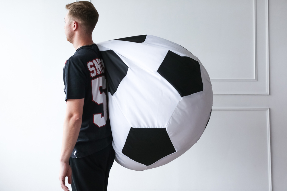 Кресло Мяч Бело-Черный Оксфорд (Классический)