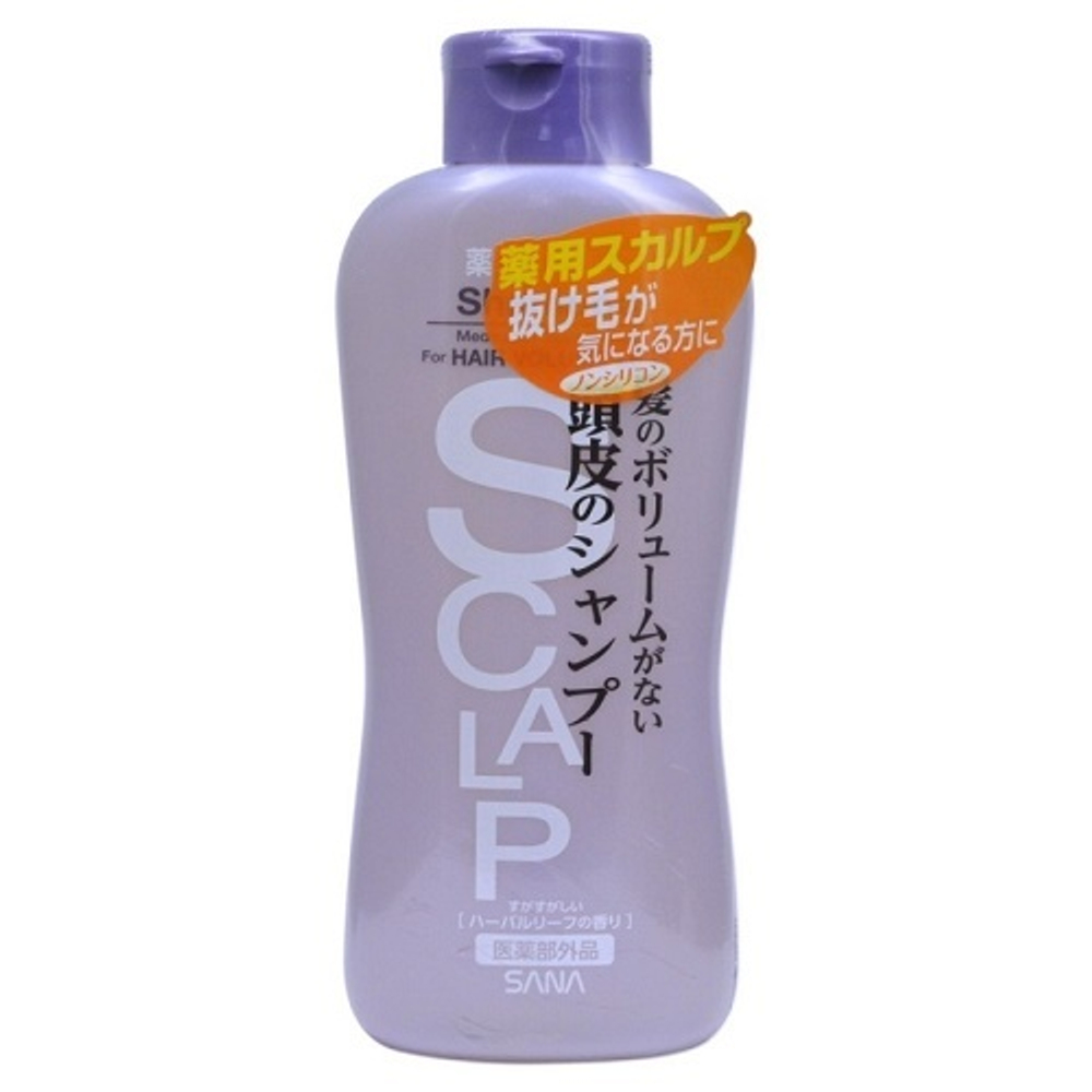 Шампунь для чувствительной кожи головы придающий объем Sana Scalp Shampoo Delicate 250мл