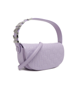 кожаная сумка через плечо k/swing md baguette Karl Lagerfeld - лавандовый(230W3089)