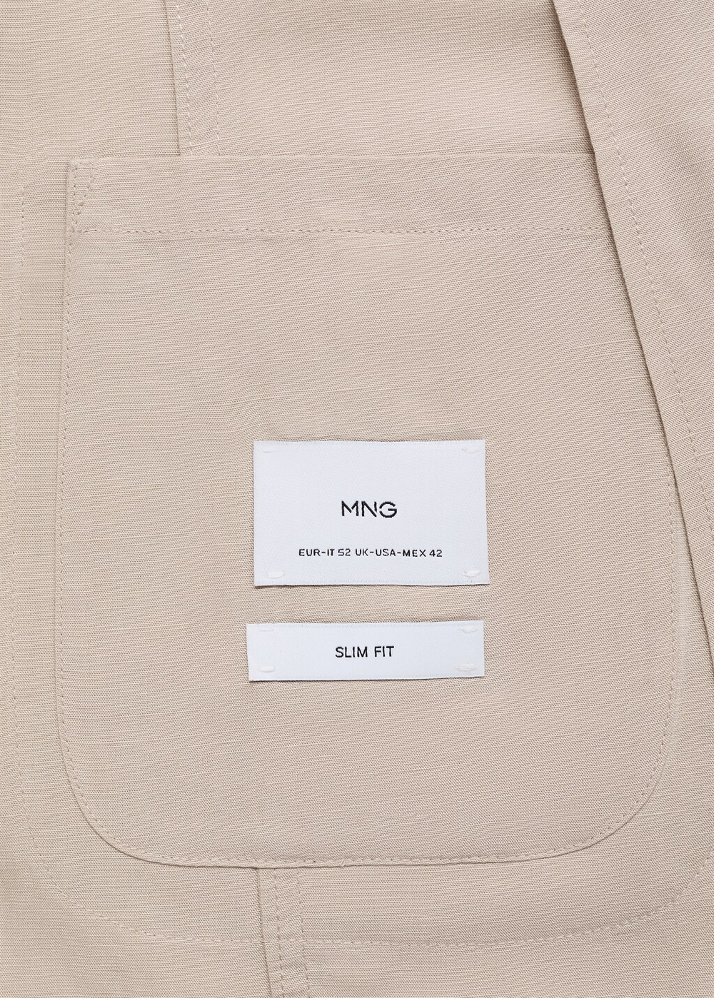 Костюмный пиджак приталенного кроя из смеси льна и лиоцелла