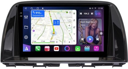 Магнитола для Mazda CX-5 2011-2017 (тип C) - FarCar 7086-9C монитор 9.5" QLED на Android 14, TS18, CarPlay, 4G SIM-слот