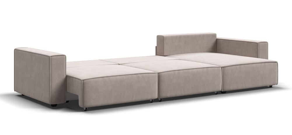 Угловой диван BOSS SOFT MODOOL MAX велюр Monolit латте