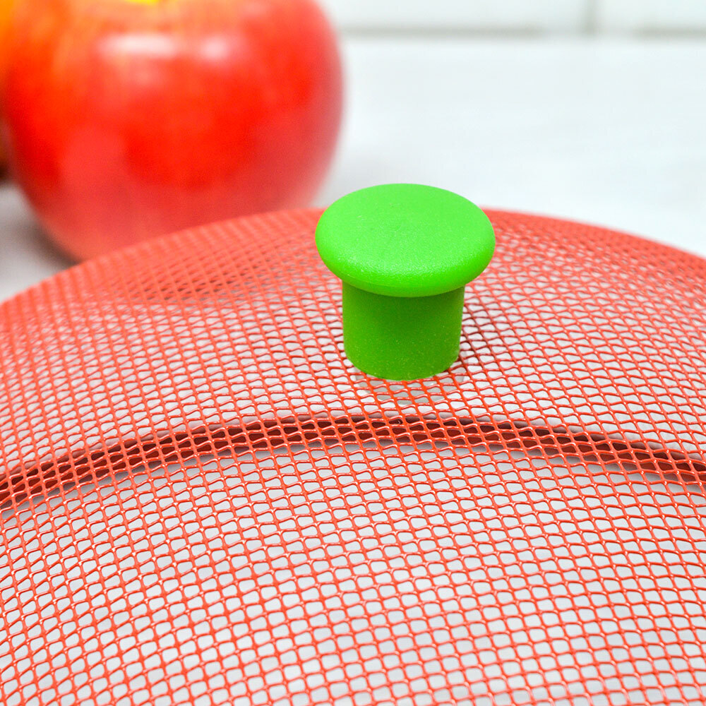 Крышка сетка для фруктов против насекомых 24,5см, сталь, микс