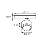 Светильник трековый BTLW 18W-930-W