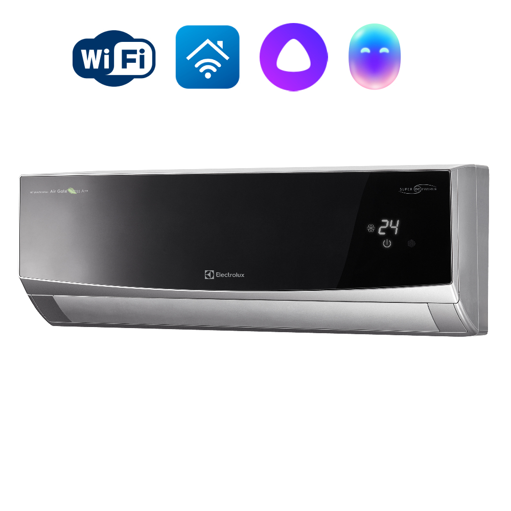 Сплит-система инверторного типа Electrolux Air Gate 2 Super DC Inverter EACS/I-09HG-BLACK2/N8 комплект