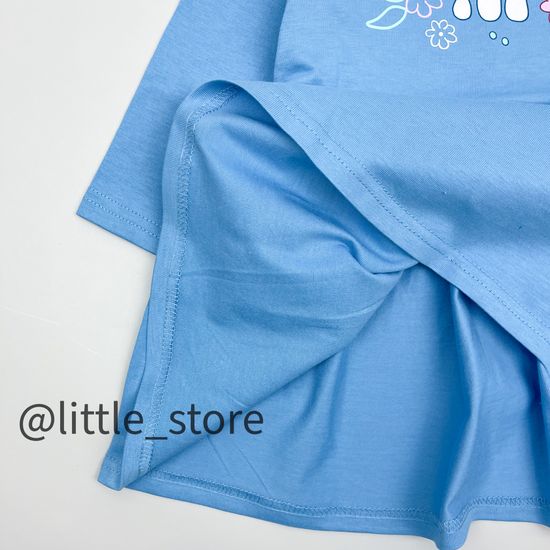 Платье хлопковое, Голубое