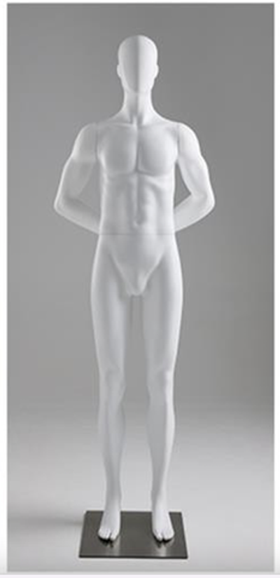 Мужской спортивный манекен MDR-10/Белый матовый