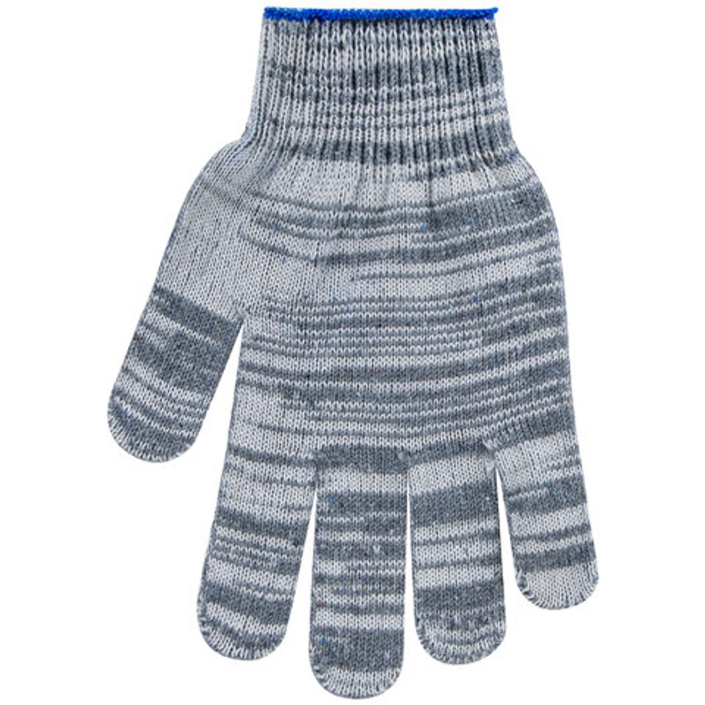 Перчатки хлопчатобумажные плотные, КОМПЛЕКТ 100 ПАР, 10 класс, 50-52 г, 133 текс, ПВХ-точка LAIMA ЛЮКС 2, СЕРЫЕ