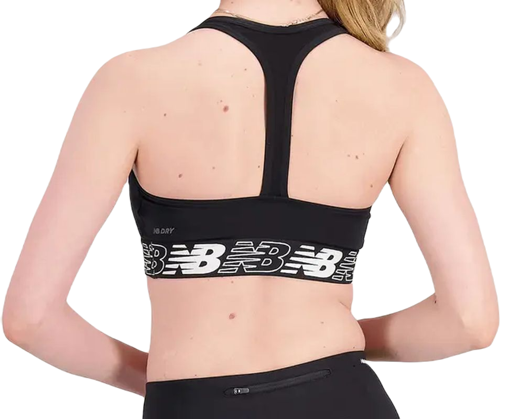 Теннисный бюстгальтер New Balance Pace Bra 3.0 - Black