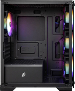 Корпус mATX 1STPLAYER X2-M-BK-4F1