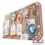 Детская интерактивная стена «Техномаршрут», с механическими дорожками и шариками