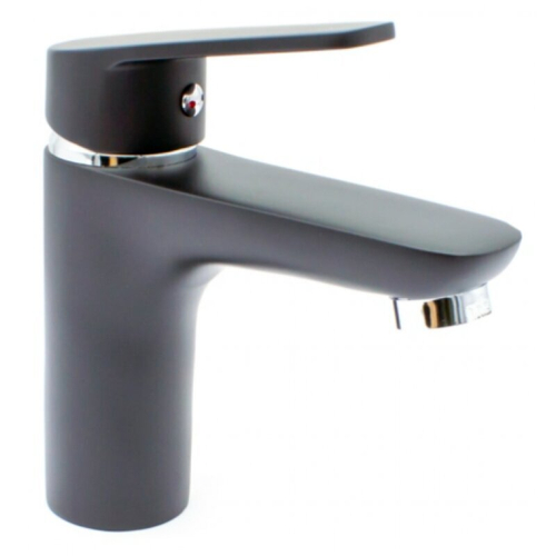 Смеситель для умывальника Дорон DL 2334В шаровый, черный ,короткий излив