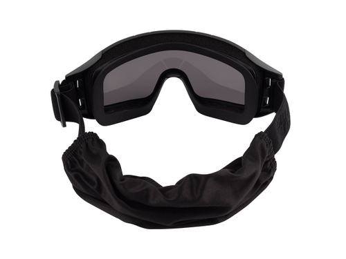 Маска стрелковая ShotTime Puma, защитная, чёрная, линза серая