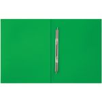 Папка с пружинным cкоросшивателем Спейс OfficeSpace, 500мкм, корешок 15мм, зелёная