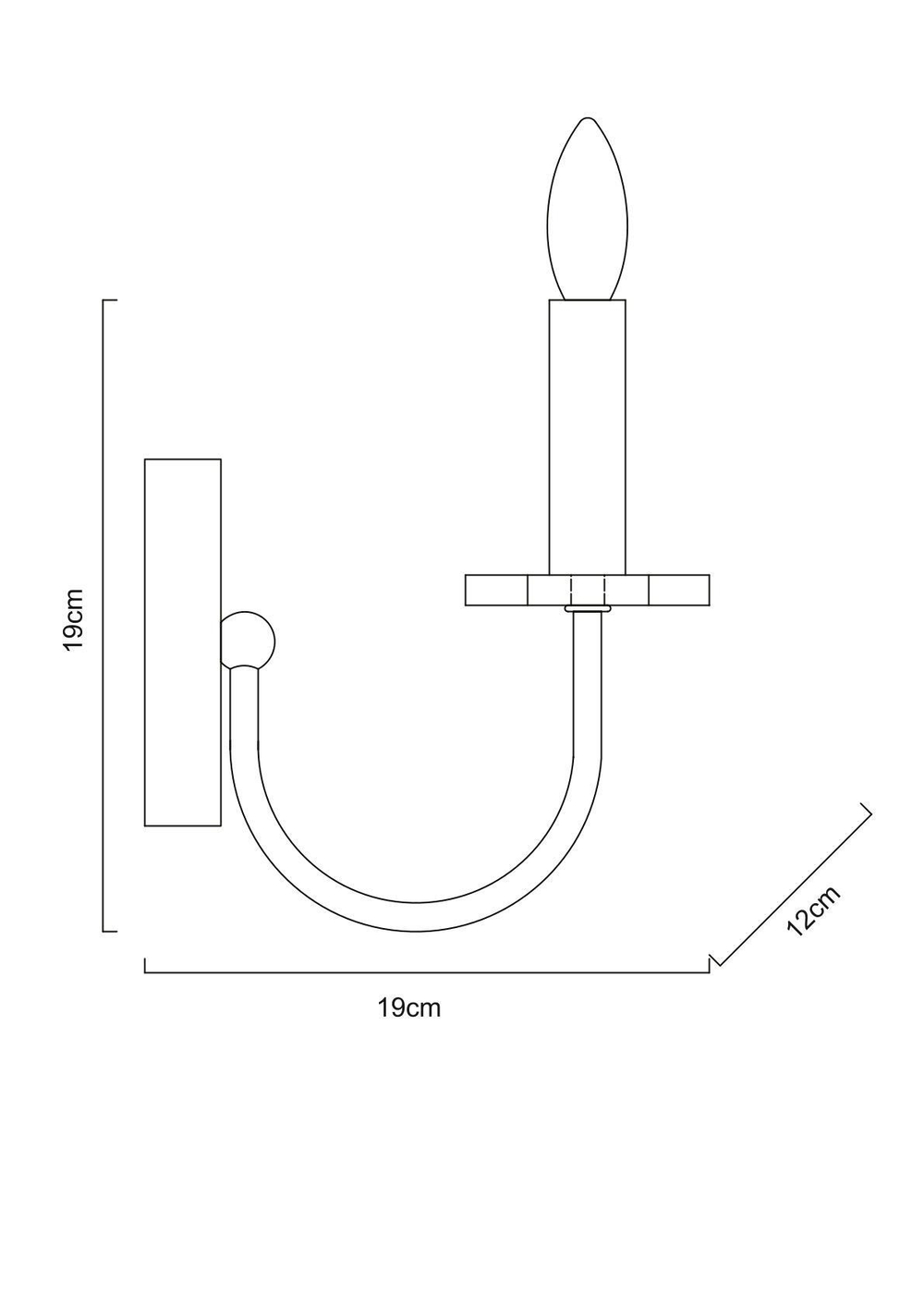 Бра Arte Lamp Litizia A6062AP-1WH