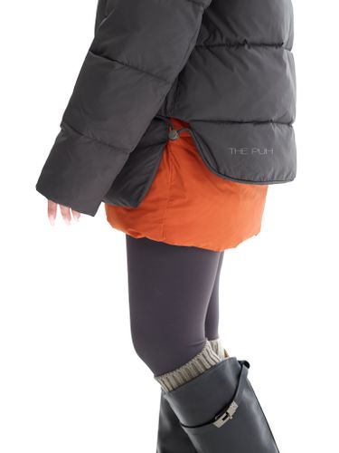 Куртка с контрастной отделкой в графитовом цвете