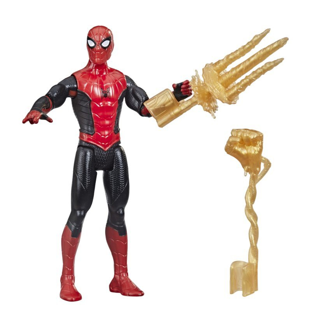 Hasbro Marvel Spider-Man - Фигурка Mystery Web Gear 15 см Человек-паук с оружием F1912