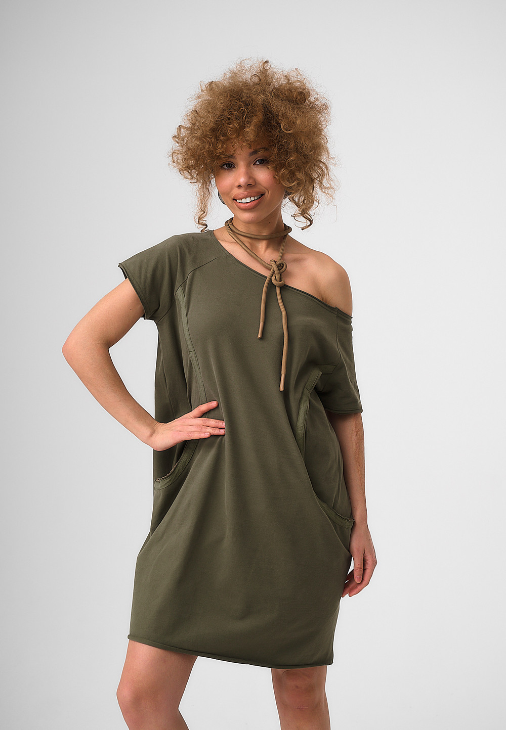 Платье Ребекка Хаки