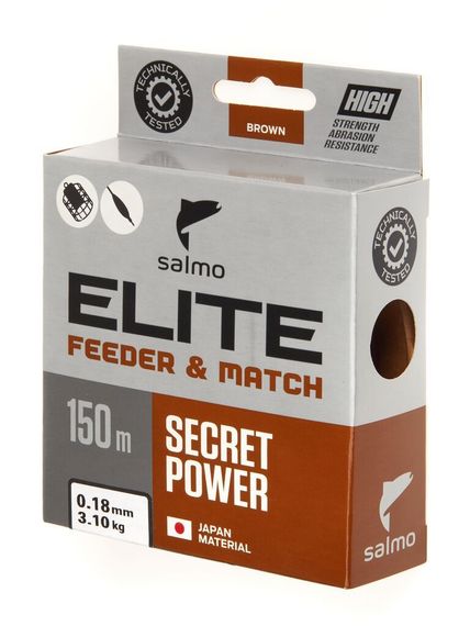 Леска монофильная Salmo Elite FEEDER &amp; MATCH 150 м, 0,18 мм