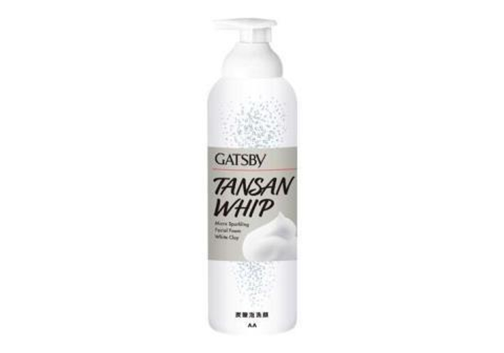 Mandom Мужская пенка "Gatsby Facial Foam White Clay" для умывания с карбоновой кислотой и белой глиной (суперочищение и увлажнение) 200 г