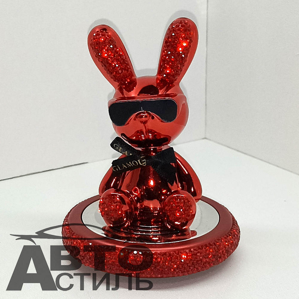 Ароматизатор-игрушка -на торпеду- ЗАЯЦ - YC-25RD красный