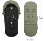 Коляска Stokke YOYO3 Newborn Pack рама чёрная Black 2 в 1 Olive