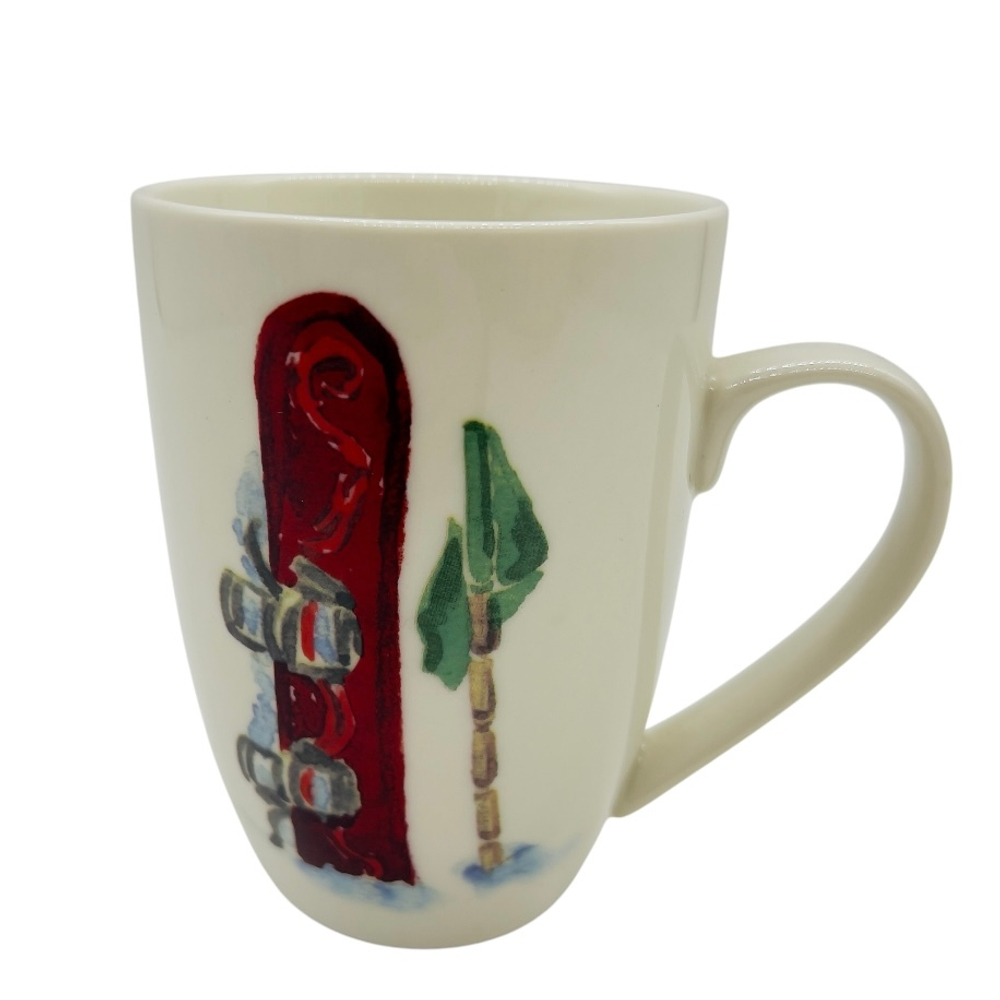 Бокал Лыжи красные 11 см