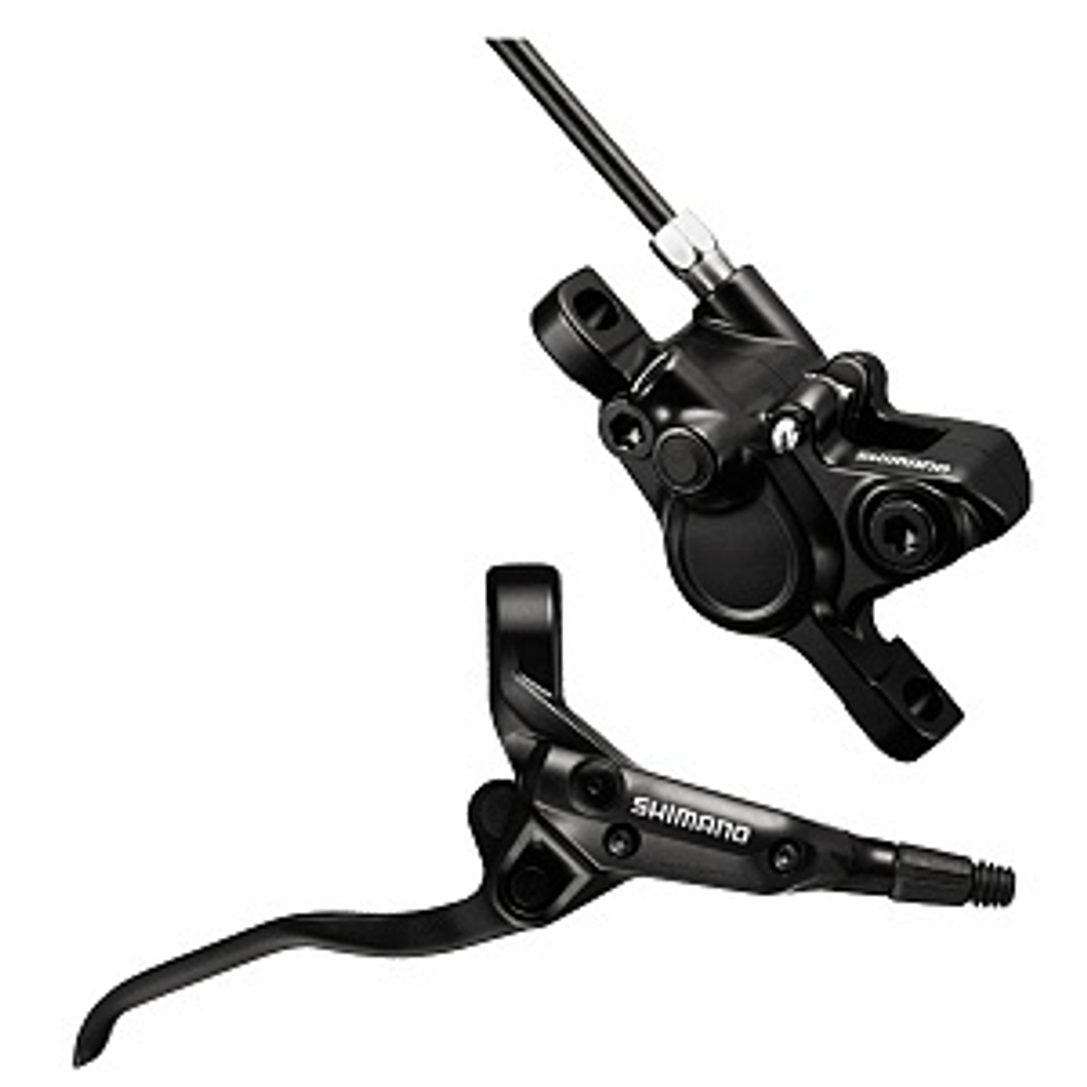 Тормоз диск. Shimano, M355, BL(лев)/BR(пер), пласт. кол., 1000мм, цв. черн.