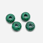 Каменный бублик, 14мм, малахит (имитация)