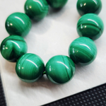 Малахит природный, бусина шар 12мм, штучно