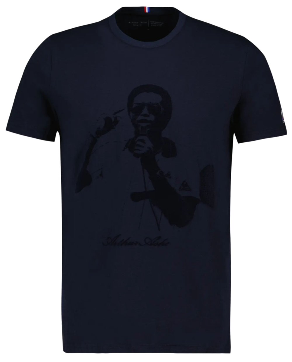 Мужская теннисная футболка Le Coq Heritage Tee No.2 FW22 - sky capitan