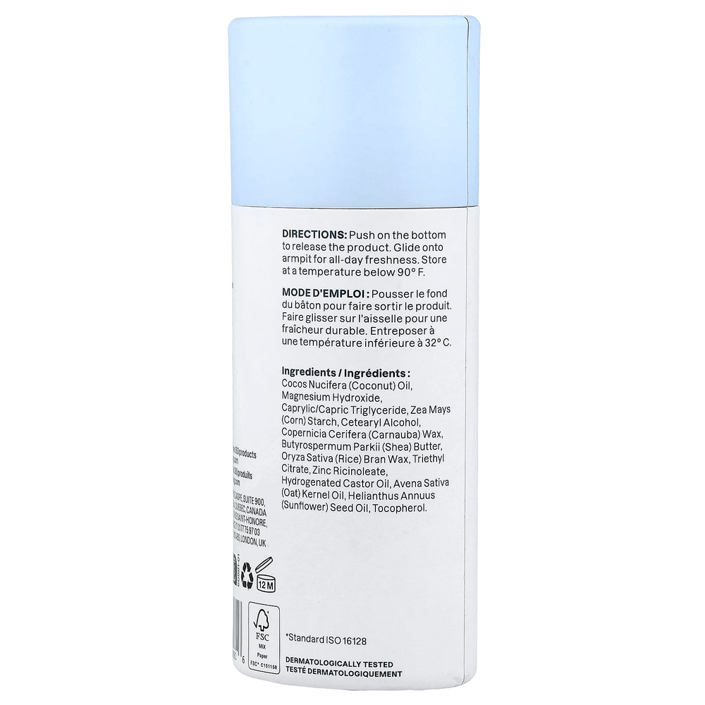 ATTITUDE, Sensitive Natural, дезодорант без отдушки, 75 г (2,64 унции)