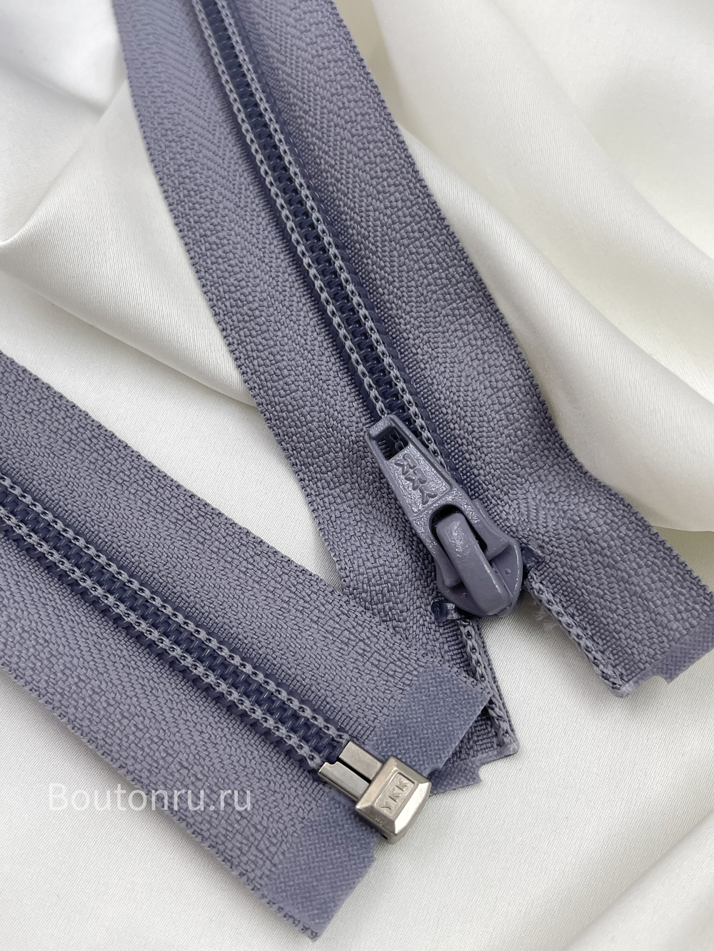 Молния YKK витая разъемная плоская тип 5, серый 272