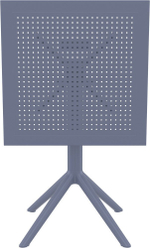 Комплект пластиковой мебели Siesta Contract Sky Folding 60 Air, темно-серый