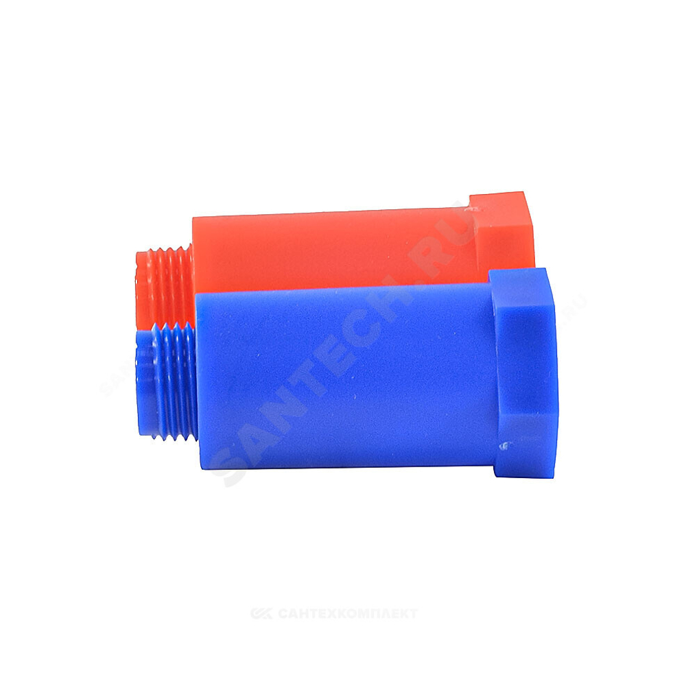 Заглушка PP-R удлиненная синяя/красная 1/2" 2 шт VALFEX 10192020 ...