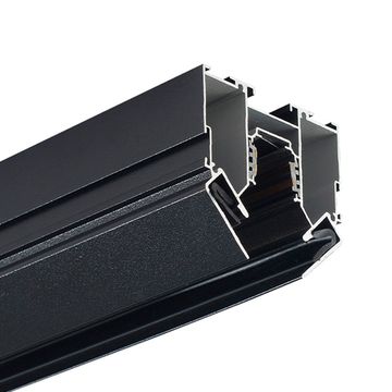 Встраиваемый магнитный трек в натяжной ПВХ потолок 3 метра CLT 0.134 01 L3000 BL чёрный Space Crystal Lux