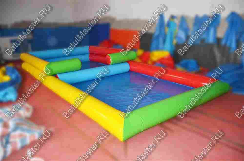 Прямоугольный надувной бассейн "Двойной" 8*4*0,65 м