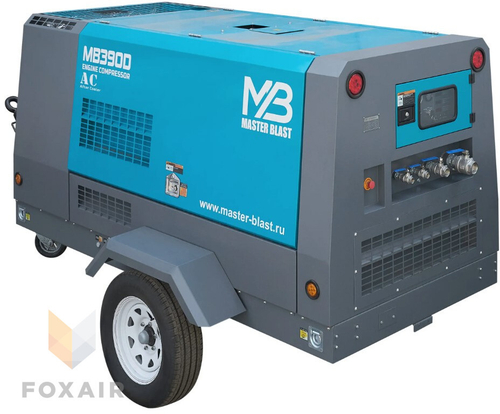 Винтовой дизельный компрессор Master Blast MB400D-7 + AC