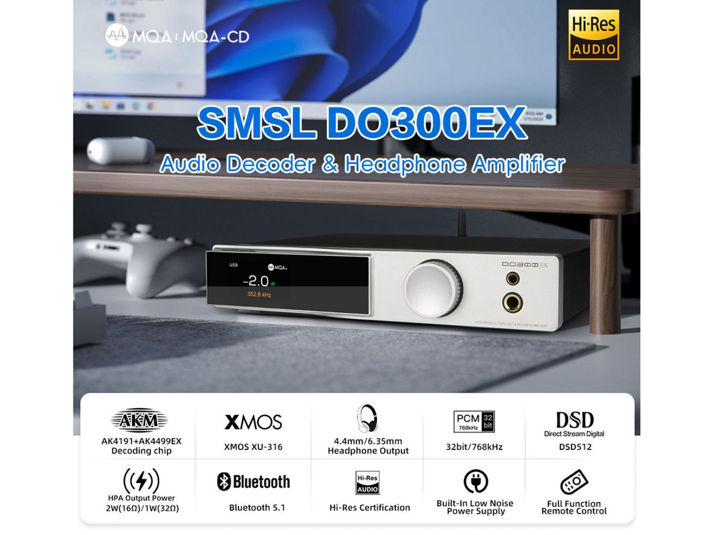 Цифро-аналоговый преобразователь SMSL DO300EX