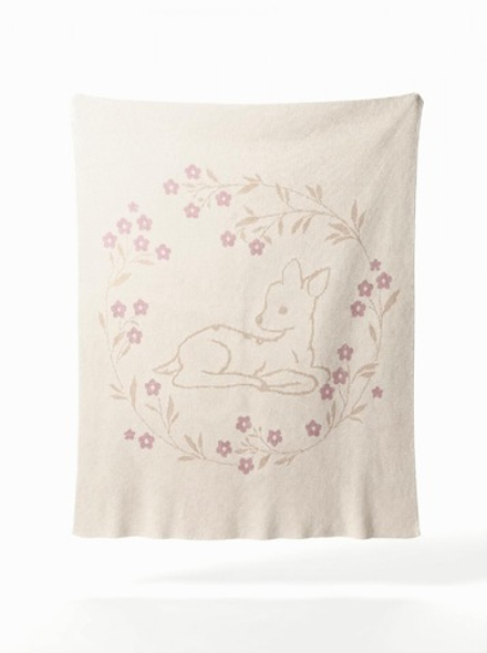 Плед Оленёнок Пейзаж из 100% хлопка