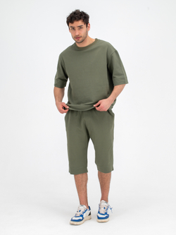 Костюм хлопковый с шортами. Хаки