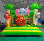 Коммерческий надувной батут «Чудо-сафари 2» 3,5*3,5*2,4 м