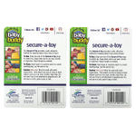 Baby Buddy, Secure-A-Toy, для детей от 4 месяцев, черный, белый и коричневый/оливковый, 4 ремешка