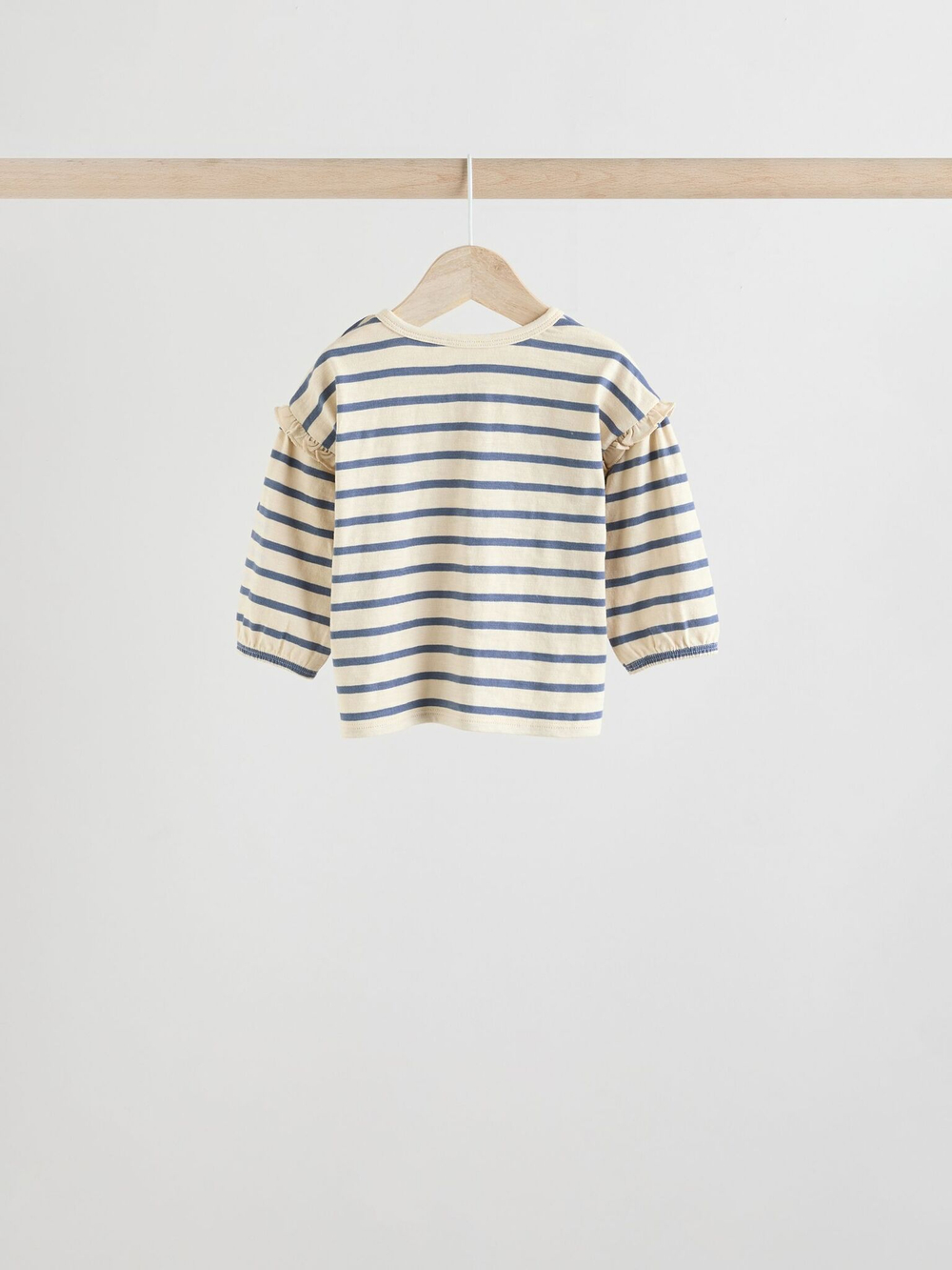 Лонгслив и брюки в комплекте для малышей Next AA6-805, 3 шт., Бежевый, Синий