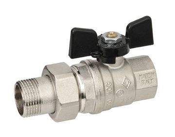 Кран шаровый Bugatti Oregon 322 3/4" НР/ВР американка полнопроходной ручка-бабочка