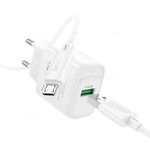 Зарядное устройство на Micro-USB Hoco C140A QC3.0 (white)