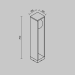 Ландшафтный светильник Maytoni SLATE O483FL-L10GF3K
