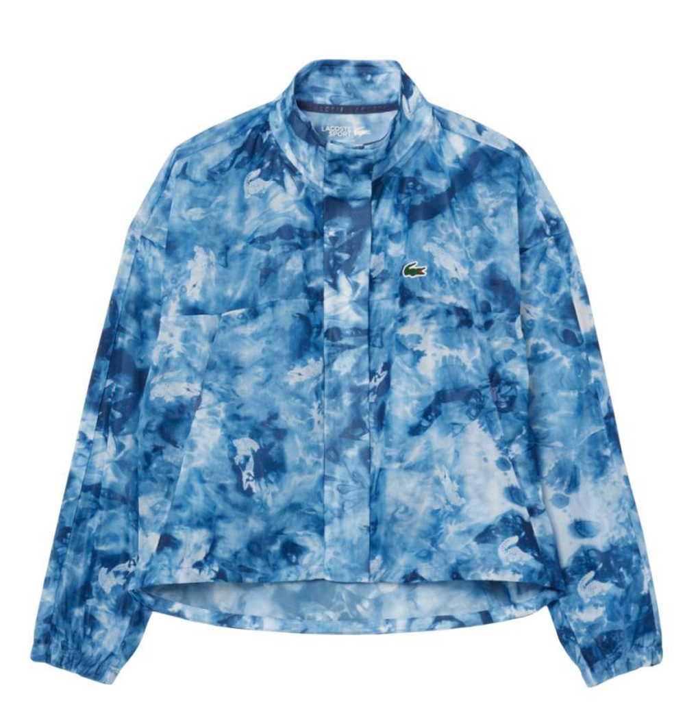 Женская теннисная куртка Lacoste Lightweight Crocodile Print Tennis