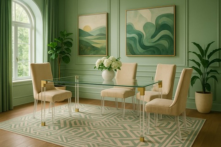 Стол обеденный Ist Casa Роялти, 180х90х75 см, прозрачный